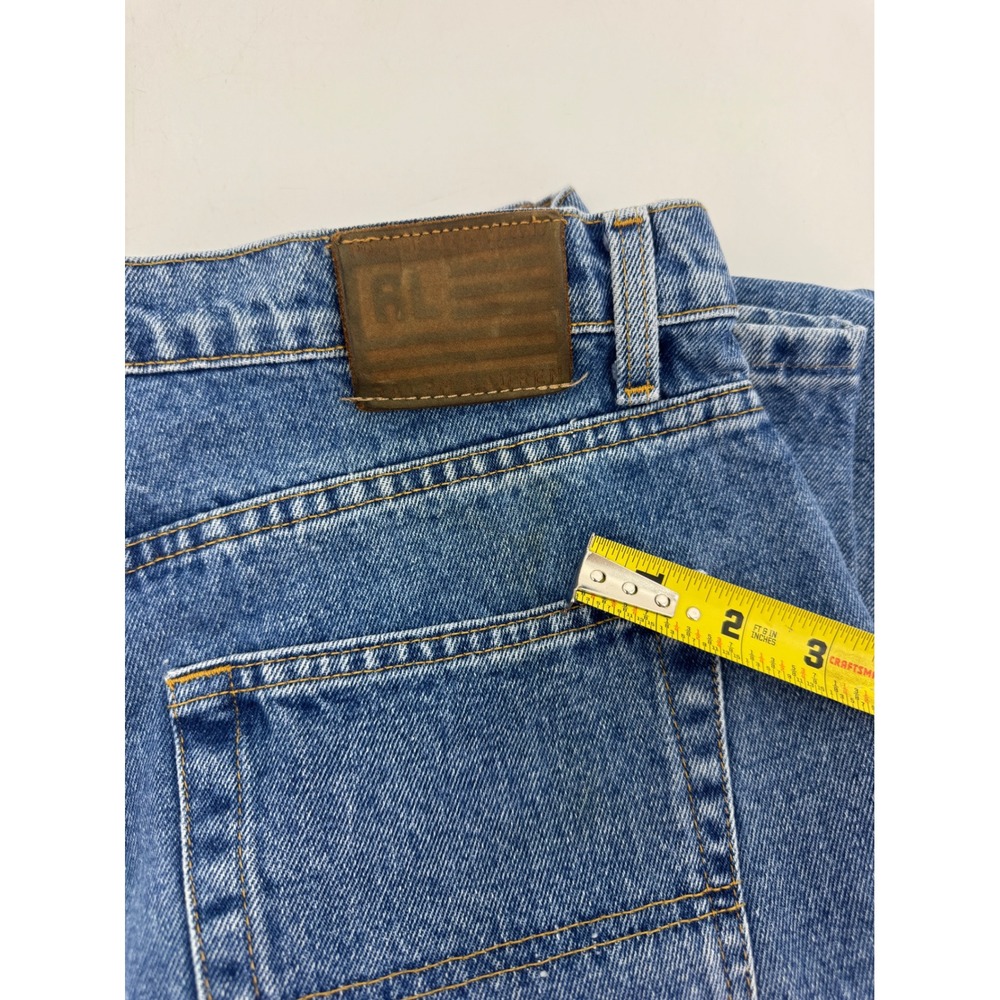 VTG Polo Jeans Co Ralph Lauren Mens 38x30 Classic Fit Blue Denim Jeans Medium - Picture 11 of 11